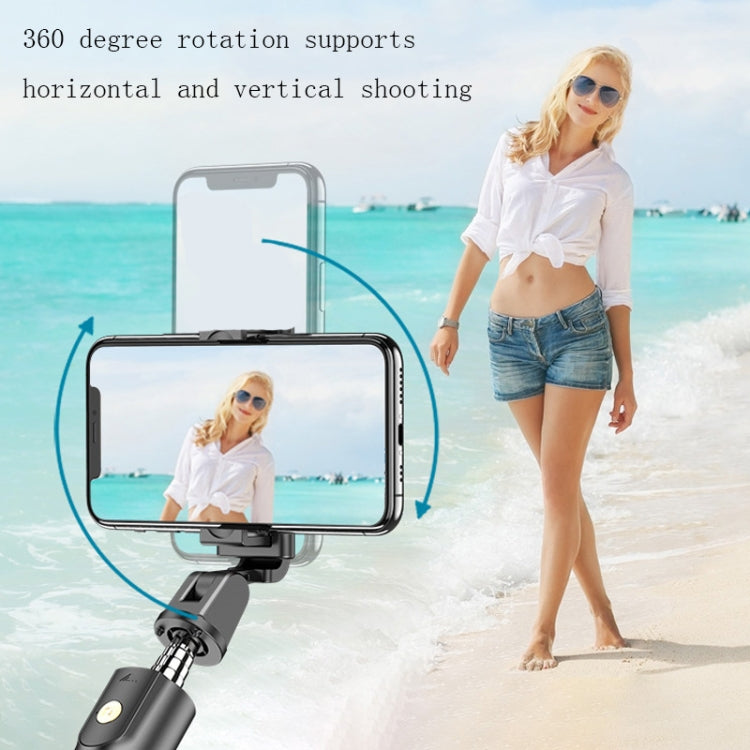 Mobile Phone Bluetooth Selfie Stick Live Bracket, Specification: K10S (With Fill Light White)