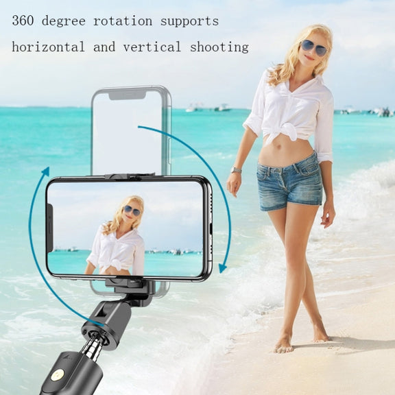 Mobile Phone Bluetooth Selfie Stick Live Bracket, Specification: K10S (With Fill Light White)