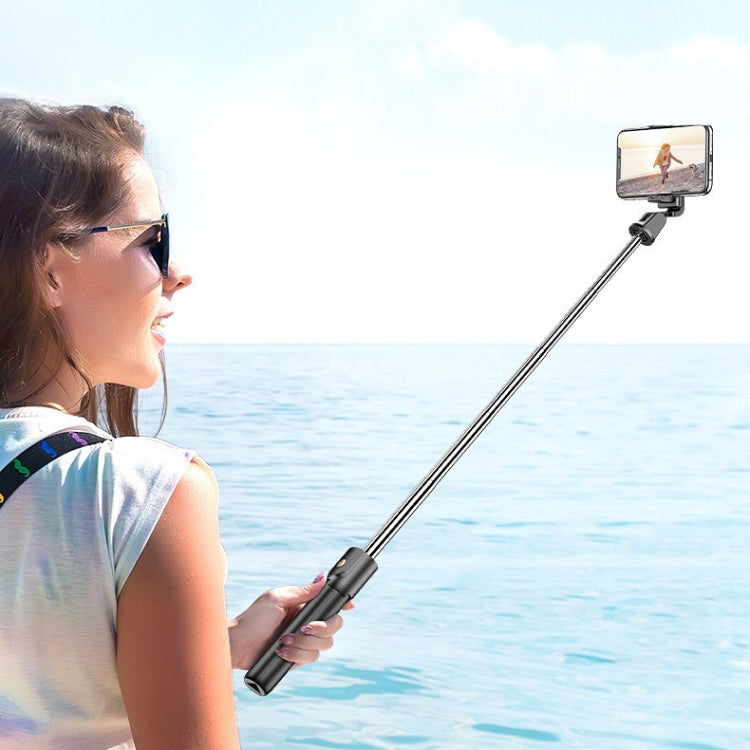 Mobile Phone Bluetooth Selfie Stick Live Bracket, Specification: K10S (With Fill Light White)