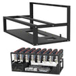 GR-8K605 Open Chassis 6 Card 8 Card Fixed Bracket(Black) - Caddies & Enclosures by PMC TechLife | Online Shopping South Africa | PMC TechLife | Buy Now Pay Later Mobicred