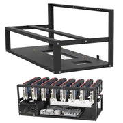 GR-8K605 Open Chassis 6 Card 8 Card Fixed Bracket(Black)