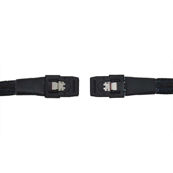 SAS36P SFF-8087 to SAS36P Cable Motherboard Server Hard Disk Data Cable, Color: Black 0.7m
