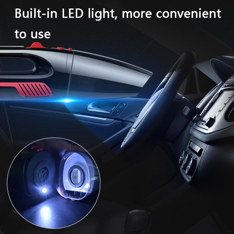 CS1016 120W Cordless Dry Wet Car Handheld Vacuum Cleaner With Light(White)