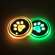1 Pair 68mm LED Smart Light-Emitting Coaster Light Car Cup Slot Atmosphere Light(Cat Claws) - Car Drink Holders by PMC TechLife | Online Shopping South Africa | PMC TechLife | Buy Now Pay Later Mobicred