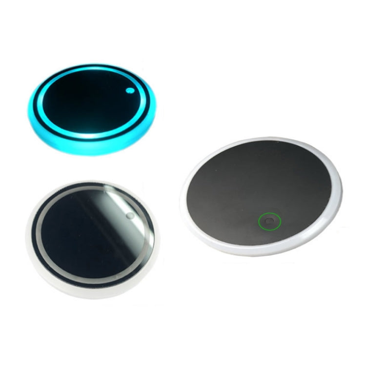 1 Pair 68mm LED Smart Light-Emitting Coaster Light Car Cup Slot Atmosphere Light(Brick)