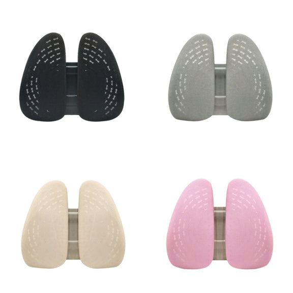 5297 Car Massage Seat Cushion(Beige with Pink)