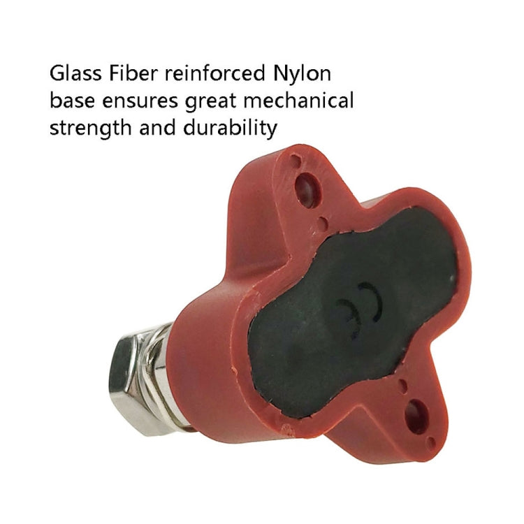 Double Terminal Block Spiral Fixed Wire Connector, Color: M8 Black