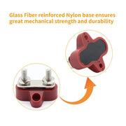 Double Terminal Block Spiral Fixed Wire Connector, Color: M6 Red