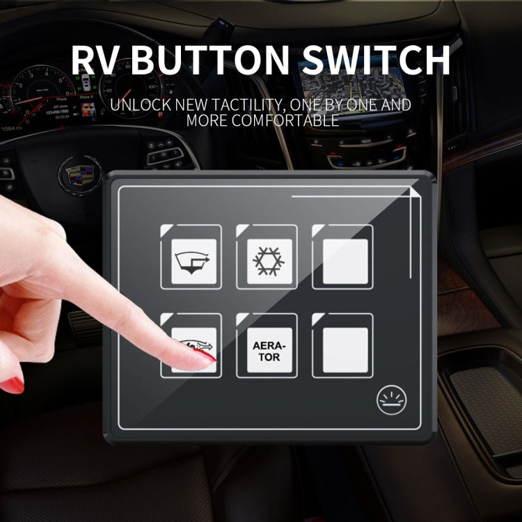 SP5106 RV Yacht Modified 5mm Film Touch 6-Bit Panel Switch