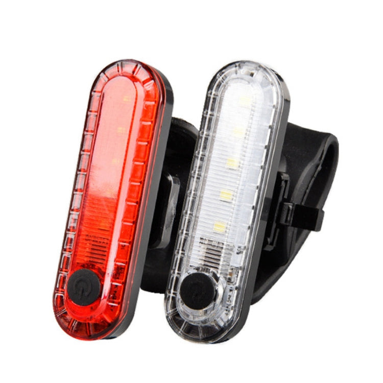 Bicycle Charging Water-resistant Warning Light(White)