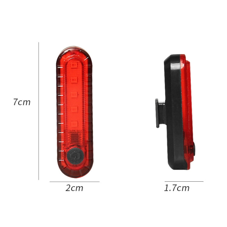 Bicycle Charging Water-resistant Warning Light(White)