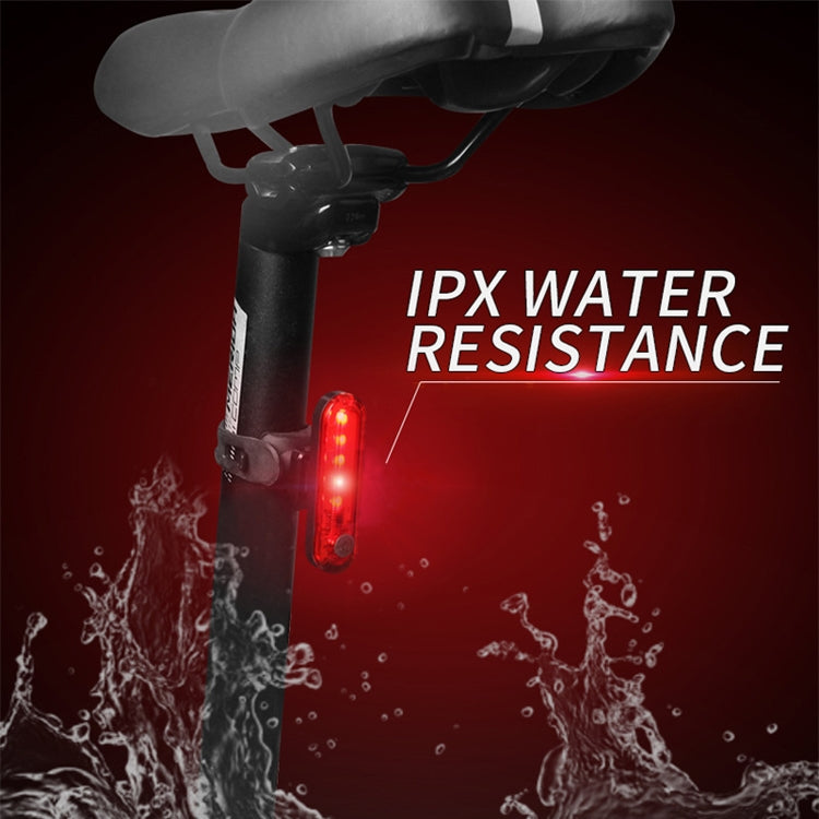 Bicycle Charging Water-resistant Warning Light(Red)