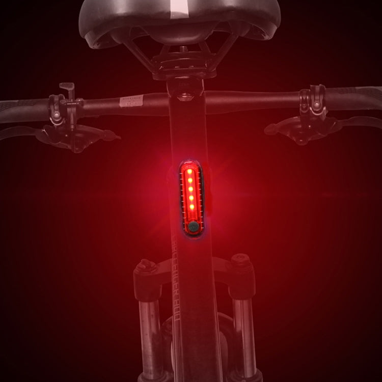Bicycle Charging Water-resistant Warning Light(Red)