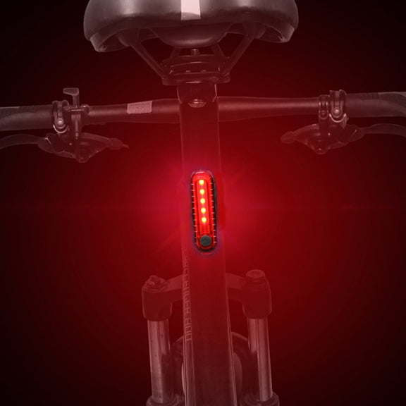 Bicycle Charging Water-resistant Warning Light(Red)