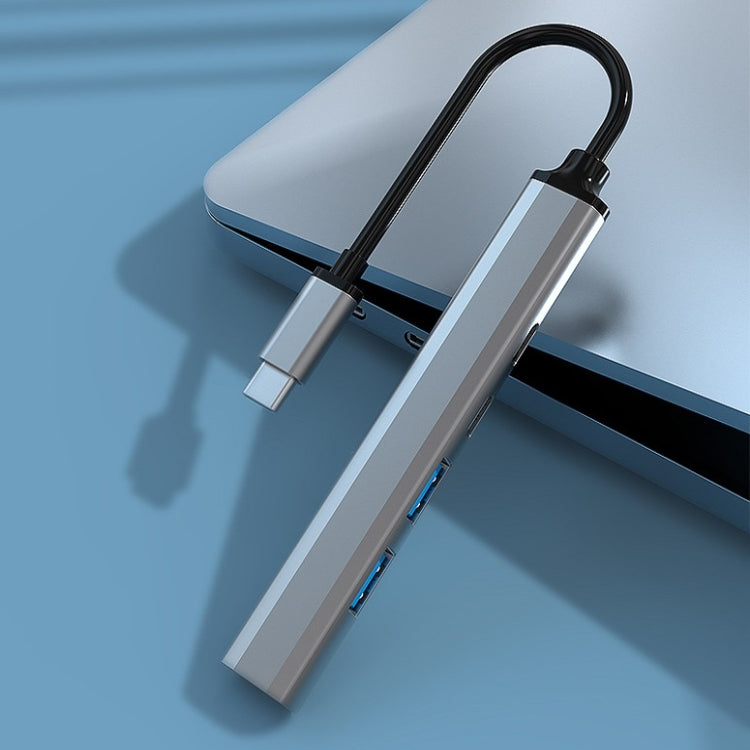 U5 Type-C Extender USB3.0 Splitter Multi-Port Expansion Dock, Number of interfaces: 5 in 1 (Type-C)