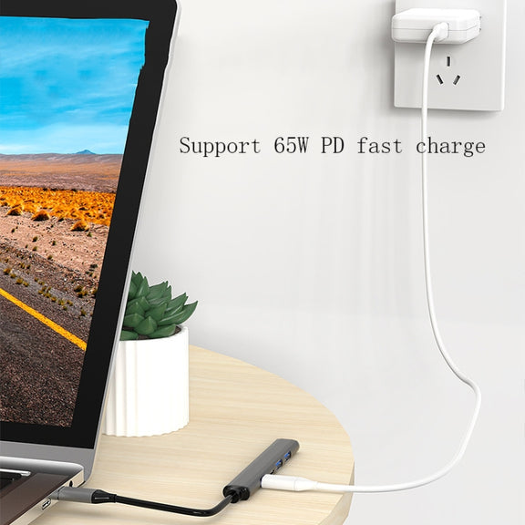 U5 Type-C Extender USB3.0 Splitter Multi-Port Expansion Dock, Number of interfaces: 5 in 1 (Type-C)