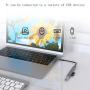 U5 Type-C Extender USB3.0 Splitter Multi-Port Expansion Dock, Number of interfaces: 5 in 1 (Type-C)
