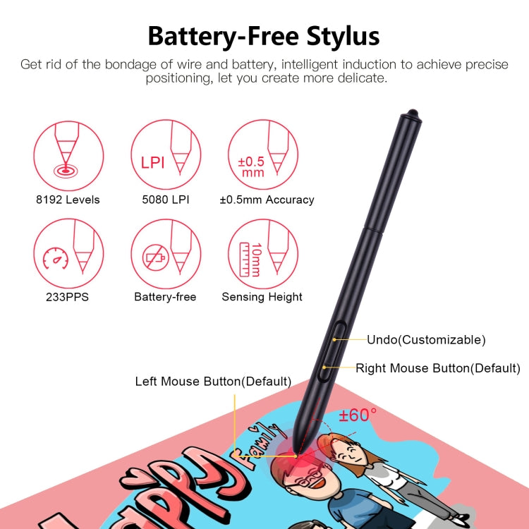 VINSA T608 Can Connected To Mobile Phone Hand-Painted Board, Style: Package 1