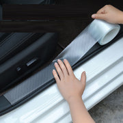 20cm x 3m Car Carbon Fiber Bumper Anti-Collision Strip