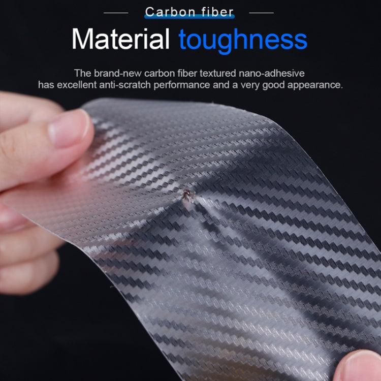 20cm x 5m Car Carbon Fiber Bumper Anti-Collision Strip
