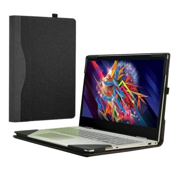 PU Leather Laptop Protective Case For HP Envy X360 15-BP / CN / DR / DS(Wine Red)