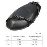 MC1004 Motorcycle Sun Protection Dustproof Rain Seat Cover, Specification: M(Black)