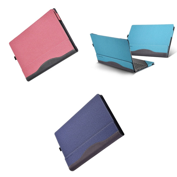 Laptop Leather Anti-Fall Protective Case For Lenovo XiaoXin Pro 14 2021(Gray Cobalt Blue)