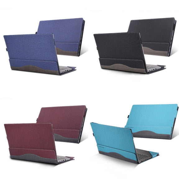 Laptop Leather Anti-Fall Protective Case For HP Envy X360 13-Ag Ar(Gray Cobalt Blue)