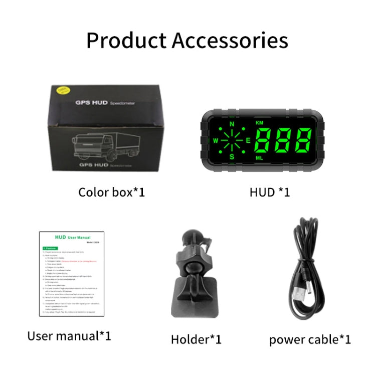 C3010 Car Head-up Display Speed Alarm(English Version)