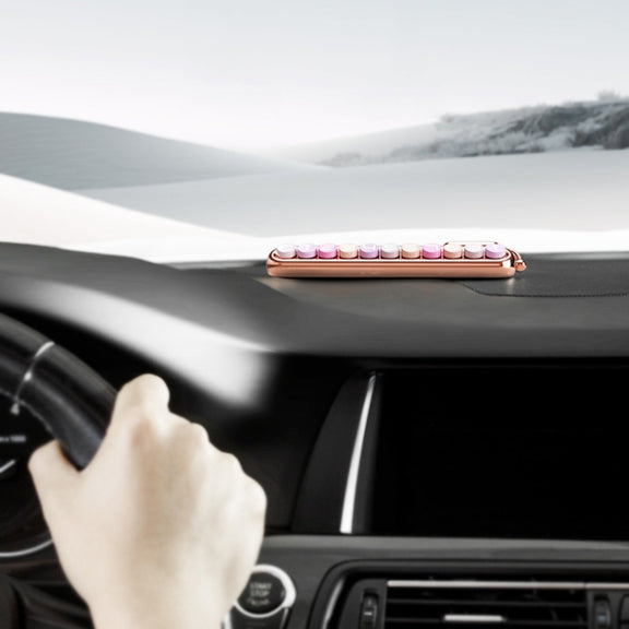 Colorful Car Temporary Parking Number Card, Color: Cherry Pink (Solid Color)