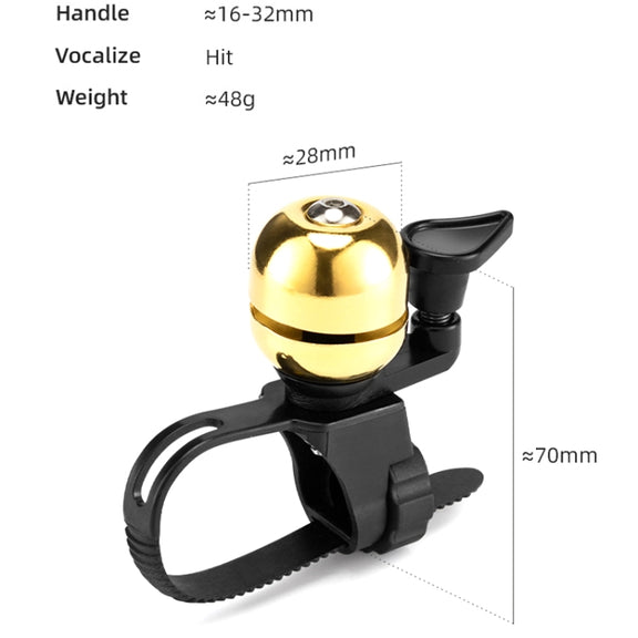 BG-201501 Bicycle Retro Mini Ball Bell(Black)