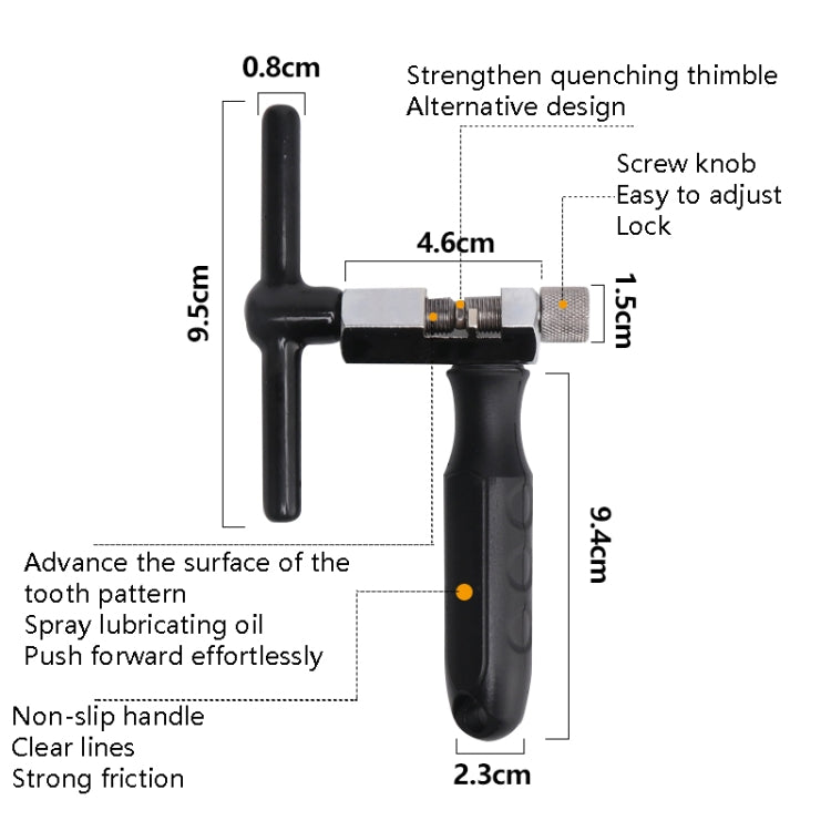 BG-2104 Bicycle Interception Chain Repair Tools(Black)