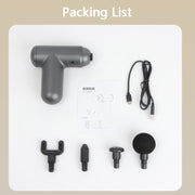 J12A Mini Vibrating Massage Button Type Fascia Gun, Specification: Black
