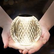 Crystal Ball Small Table Lamp USB Acrylic Night Light, Specification: MT2 80 x 80mm