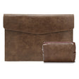 PU Leather Litchi Pattern Sleeve Case For 13.3 Inch Laptop, Style: Liner Bag + Power Bag  (Dark Brown) - 13.3 inch by PMC TechLife | Online Shopping South Africa | PMC TechLife | Buy Now Pay Later Mobicred