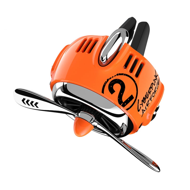 Car Air Conditioner Air Outlet Aromatherapy Small Fan(Orange)