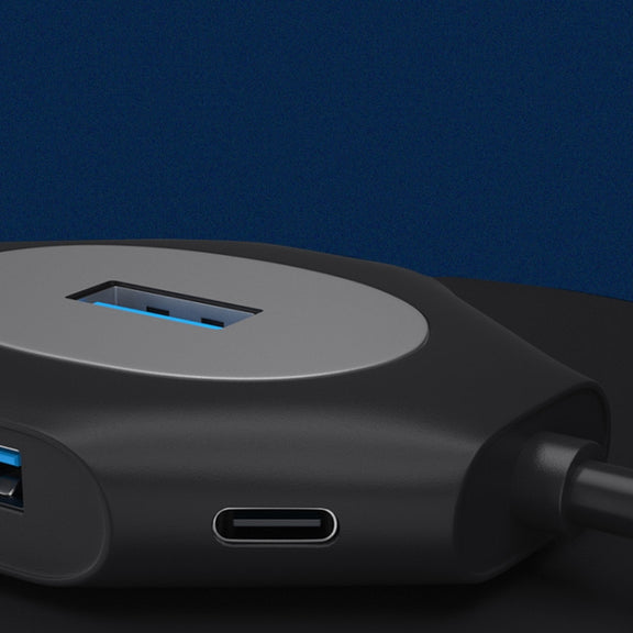 2 PCS PD Fast Charging Multi-Port USB Docking Station, Number of interfaces: T1303 Type-C to PD3.0+1xUSB3.0+3xUSB2.0