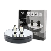 25cm Adjustable Speed Electric Rotating Display Stand Video Shooting Props Turntable(Black Mirror)