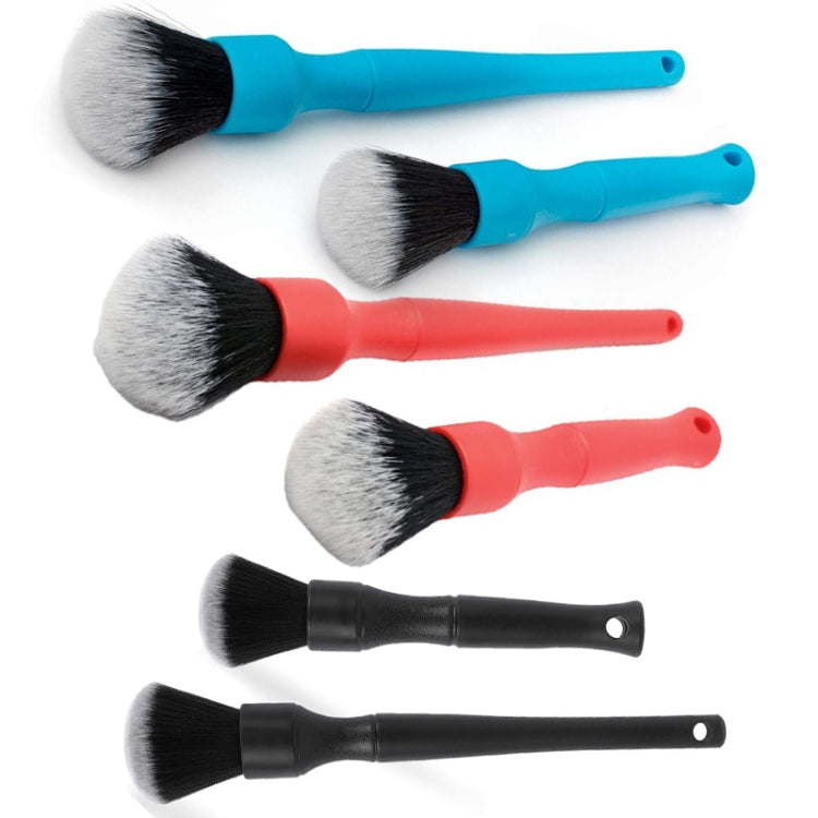 Car Air Conditioner Outlet Brush Interior Cleaning Soft Brush, Specification: Small+Large(Black)