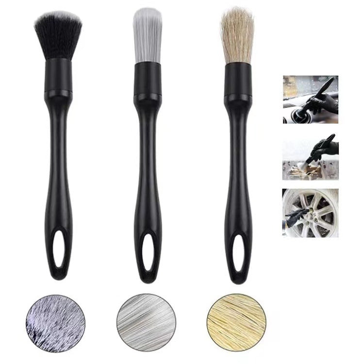 3 PCS / Set Car Interior Air Conditioning Cleaning Nylon Brush