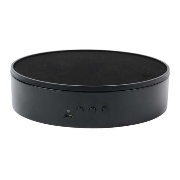 15cm Adjustable Speed Rotating Display Stand Props Turntable(Black Velvet)