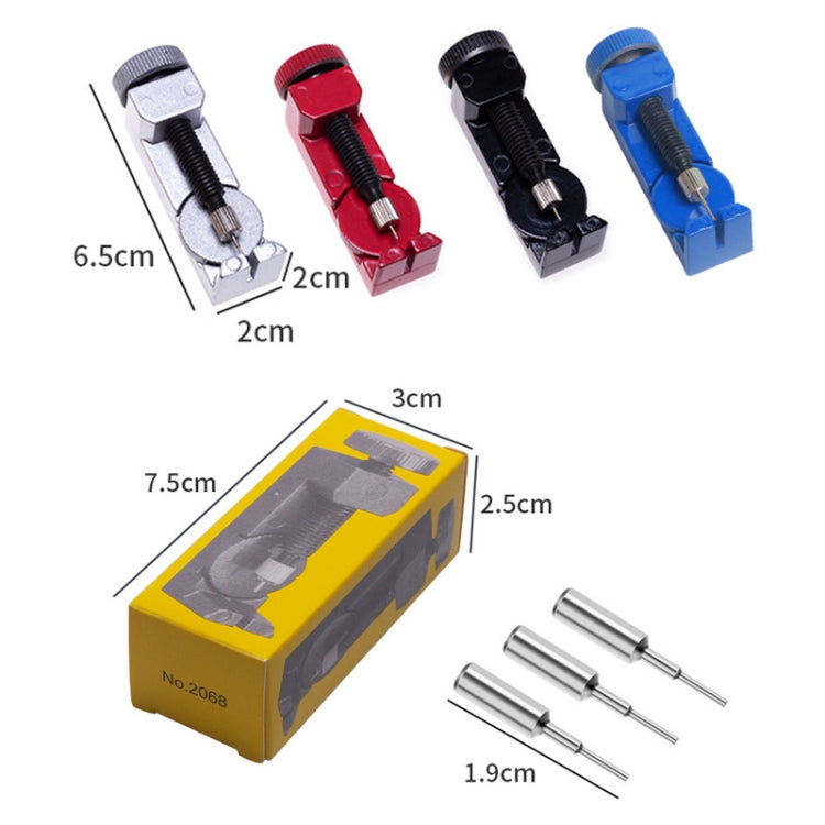 Metal Adjustable Height Watch Band Link Pin Remover(Black)