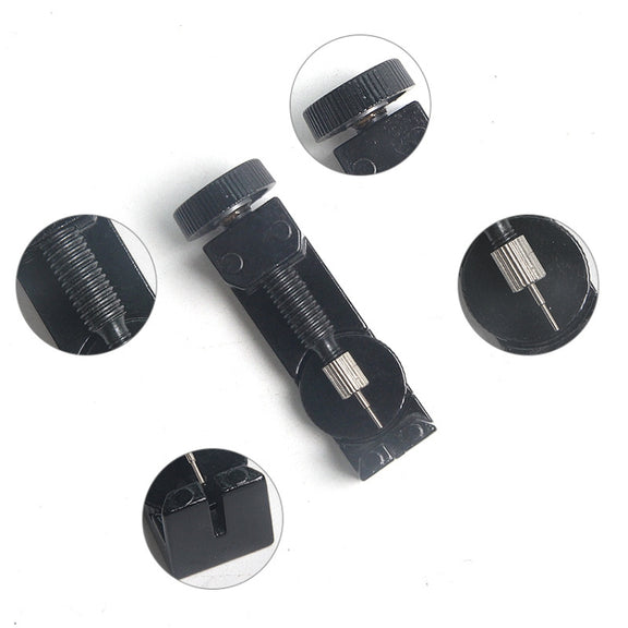 Metal Adjustable Height Watch Band Link Pin Remover(Black)