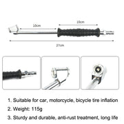 Car Tire Double-Ended Air Nozzle, Specification: Globe