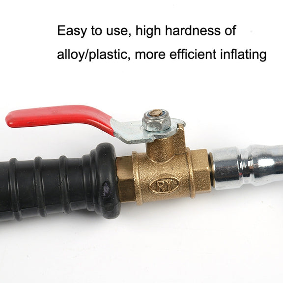 Car Tire Double-Ended Air Nozzle, Specification: Straight Handle