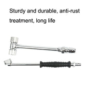 Car Tire Double-Ended Air Nozzle, Specification: Straight Handle With Gaselet