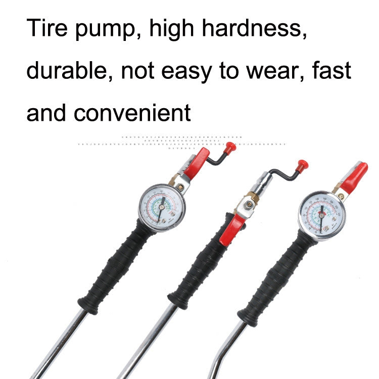Car Tire Double-Ended Air Nozzle, Specification: Straight Handle With Gaselet
