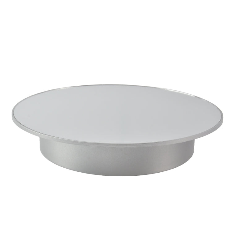 25cm USB Power Rotating Display Stand Video Shooting Props Turntable(White Bottom Frosted)