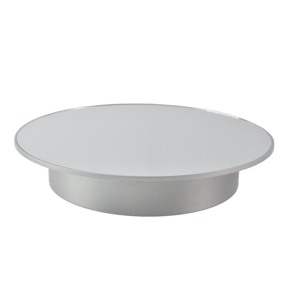 25cm USB Power Rotating Display Stand Video Shooting Props Turntable(White Bottom Frosted)