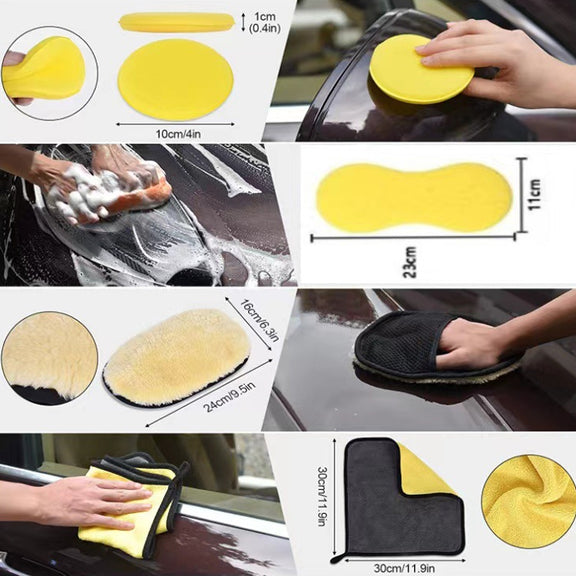 19 PCS / Set Car Wheel Cleaning Brush Interior Detail Brush